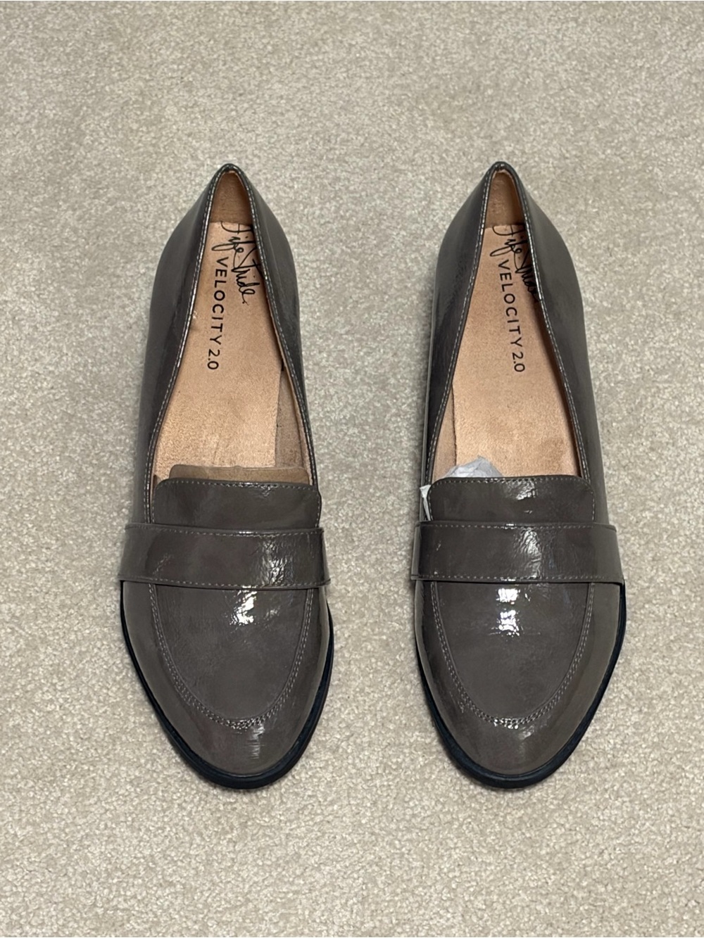 Life Stride Velocity 2.0 Grey Patent Loafers - Size 8.5